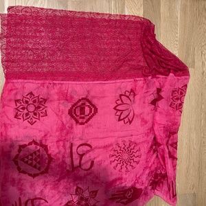 New pink desigual foulard